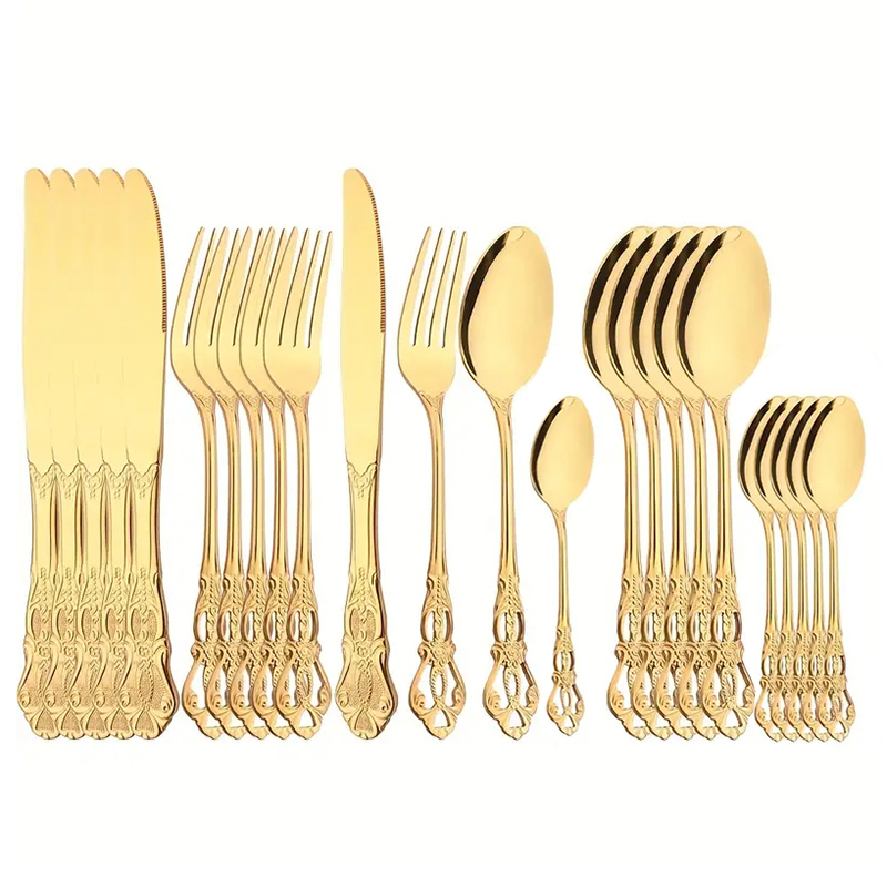 4/24pcs Set Peralatan Makan Ma - Vintage Collectible Spoons ulasan dan harga