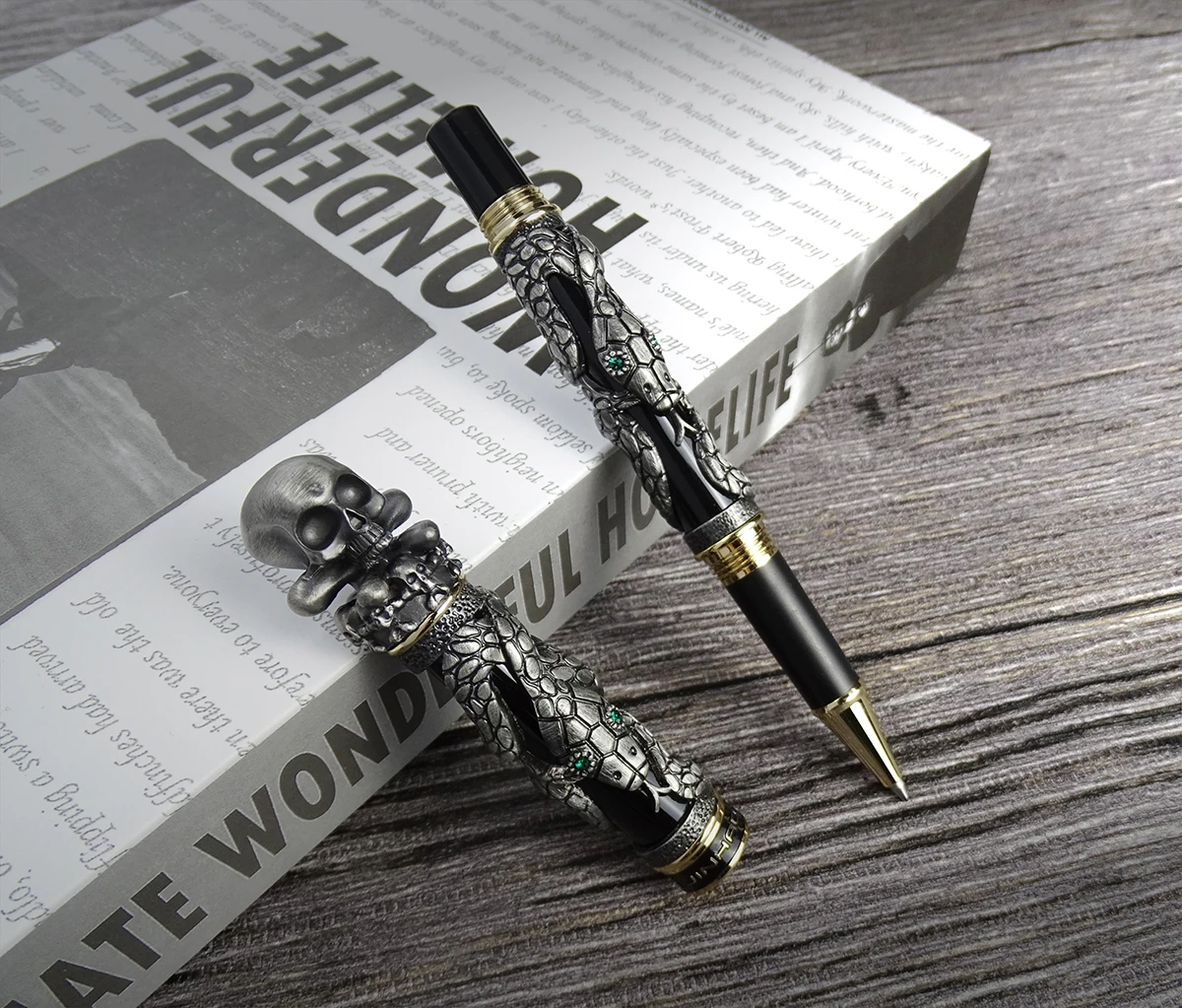Jinhao Pena Gulir Bola Antik L - Vintage Collectible Pens ulasan dan harga