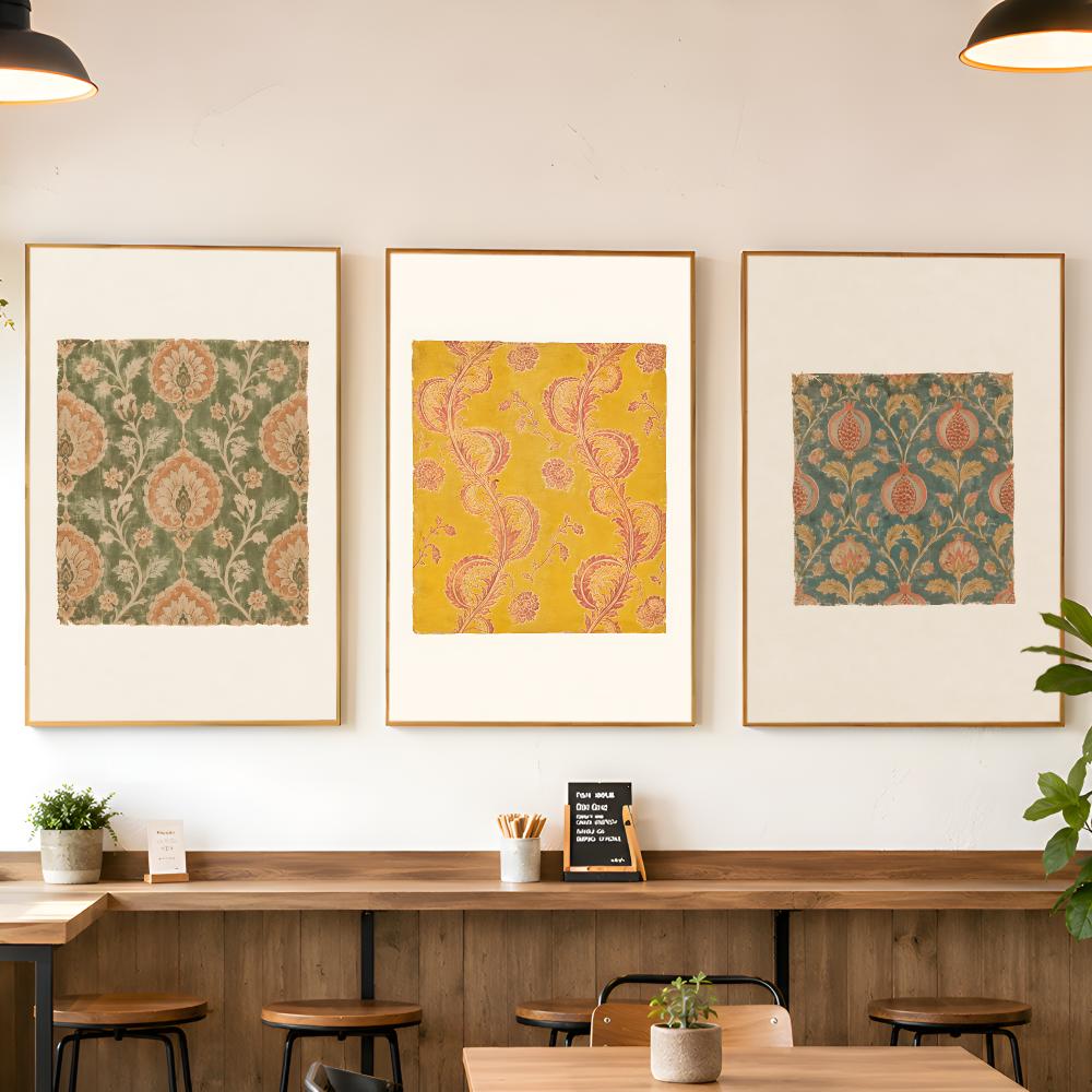 Poster Koleksi Tekstil Motif B - Vintage Collectible Posters ulasan dan harga